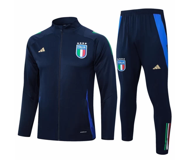 Italy National Team Navy Training Presentation Soccer Tracksuit 2024-25