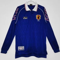 Japan Long Sleeve Home Retro Soccer Jersey 1998