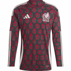 Mexico Mens Home Long Sleeve Soccer Jersey 2024