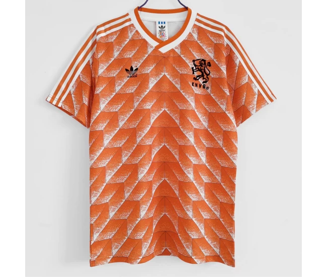 Netherlands National Team Home Retro Soccer Jersey 1988