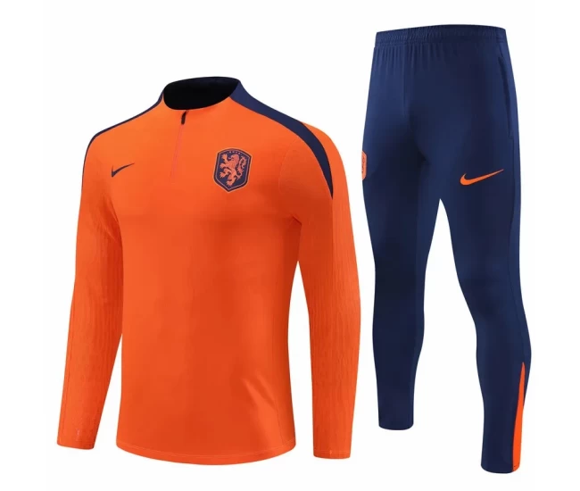 Netherlands National Team Orange Training Technical Soccer Tracksuit 2023-24