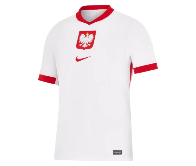 Poland Mens Home Soccer Jersey 2024