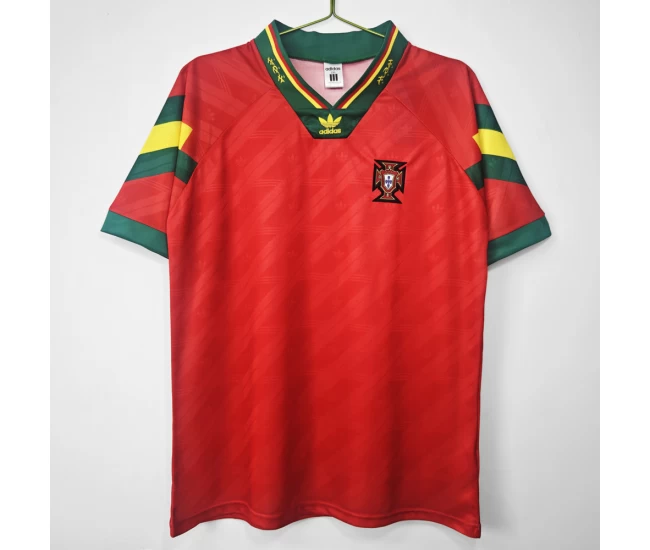 Portugal Home Retro Soccer Jersey 1992-1994