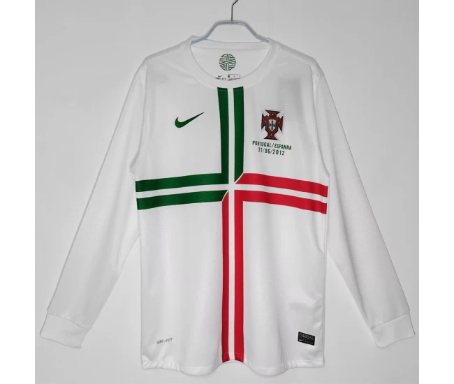 Portugal Long Sleeve Away Retro Soccer Jersey 2012-2013