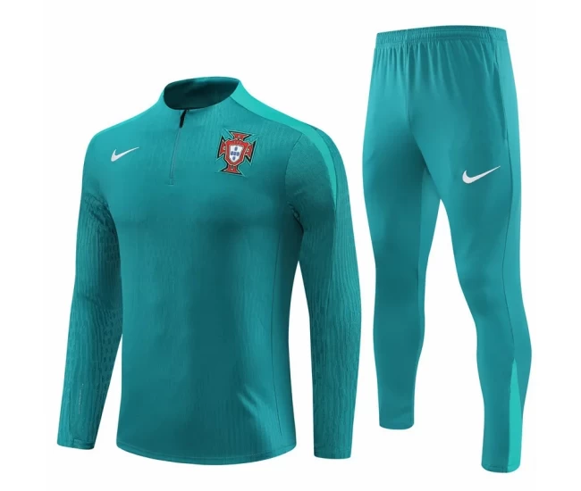 Portugal National Team Mint Green Training Technical Soccer Tracksuit 2024-25