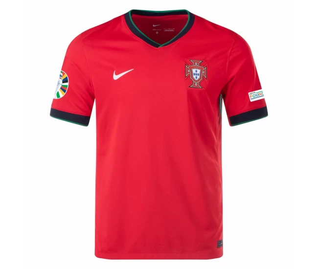 Portugal Mens Home Euro Soccer Jersey 2024