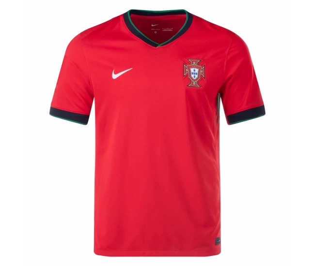 Portugal Mens Home Soccer Jersey 2024