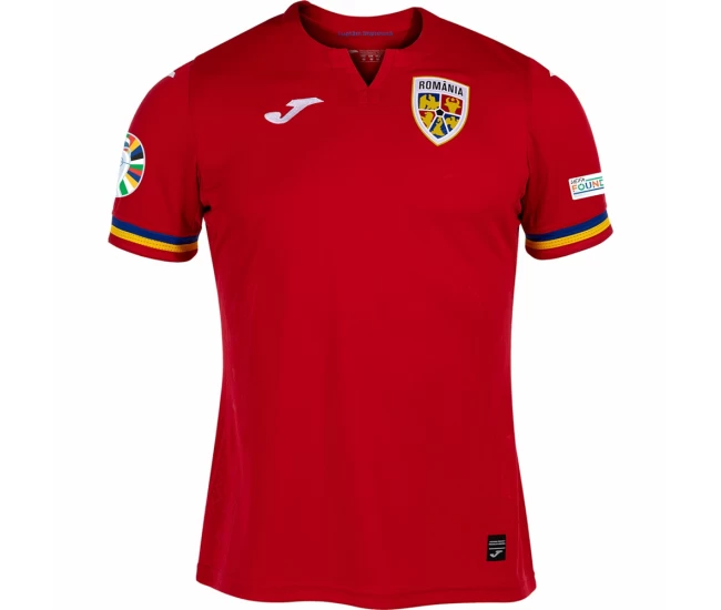 Romania Mens Away Euro Soccer Jersey 2024