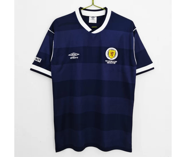 Scotland Home Retro Soccer Jersey 1987-1988