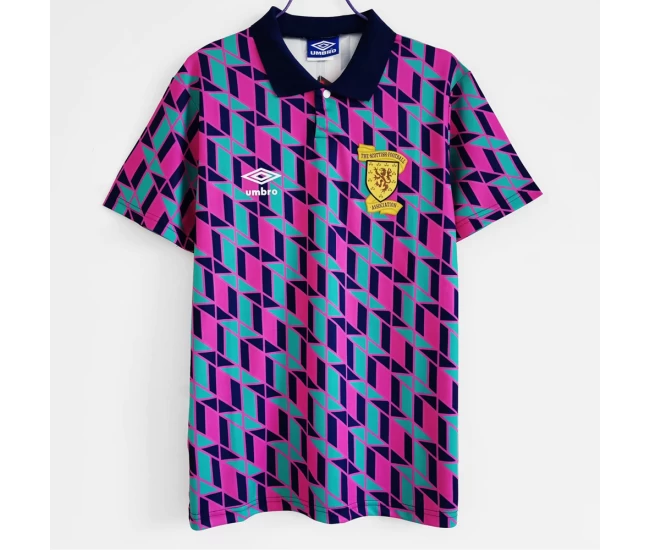 Scotland Away Retro Soccer Jersey 1988-1989 