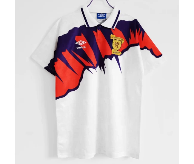 Scotland Away Retro Soccer Jersey 1991-1992