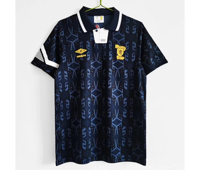 Scotland Home Retro Soccer Jersey 1992-1993