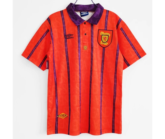 Scotland Away Retro Soccer Jersey 1993-1994