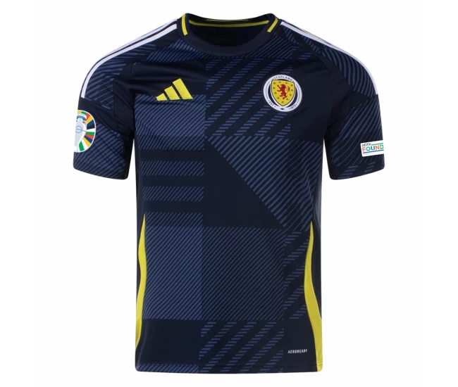 Scotland Mens Home Euro Soccer Jersey 2024