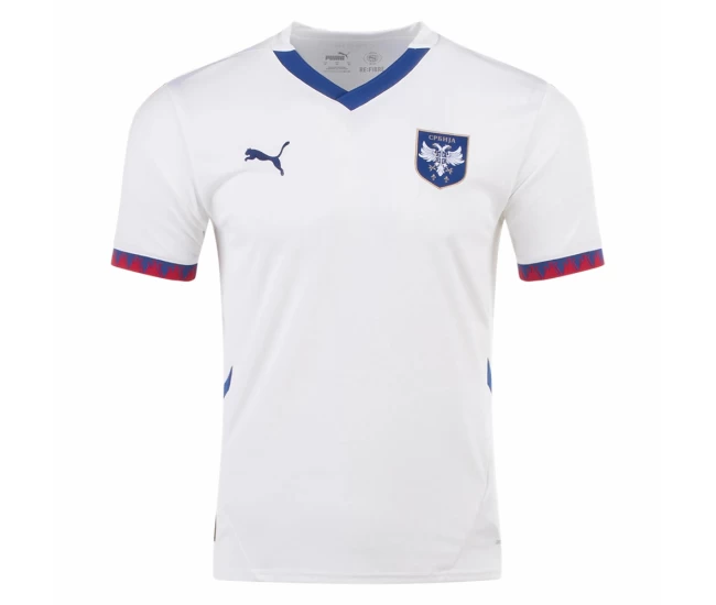 Serbia Mens Away Soccer Jersey 2024