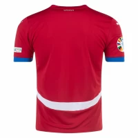 Serbia Mens Home Euro Soccer Jersey 2024