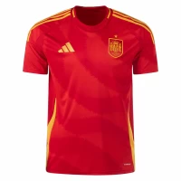 Spain Mens Home Soccer Jersey 2024