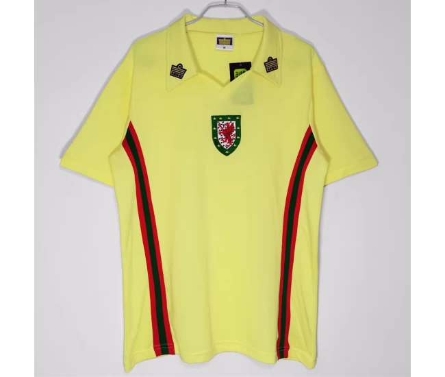 Wales Away Retro Soccer Jersey 1976-1979