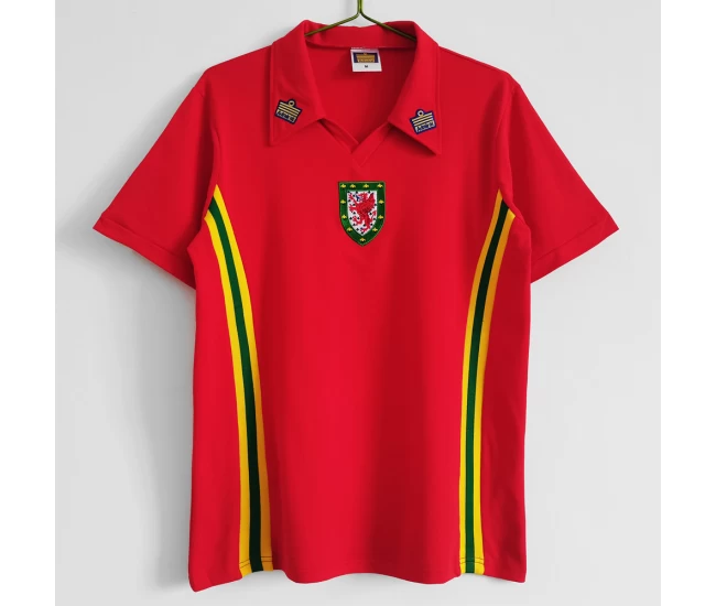 Wales Home Retro Soccer Jersey 1976-1979 