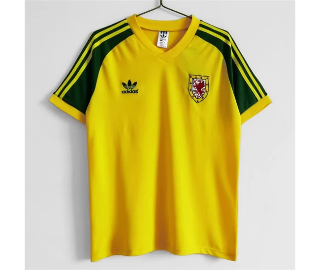 Wales Away Retro Soccer Jersey 1982