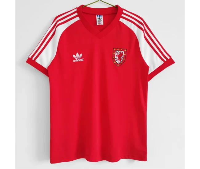 Wales Home Retro Soccer Jersey 1982 