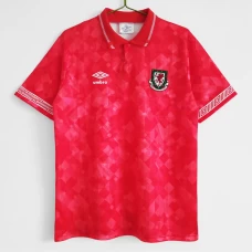 Wales Home Retro Soccer Jersey 1990-1992