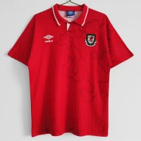 Wales Home Retro Soccer Jersey 1992-1994 