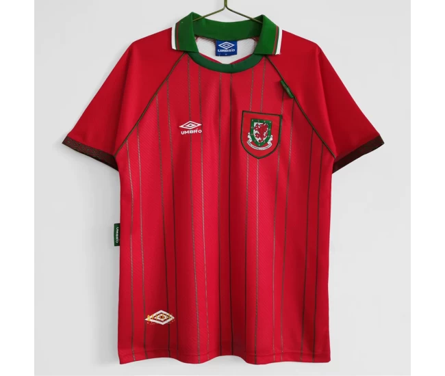 Wales Home Retro Soccer Jersey 1994-1996