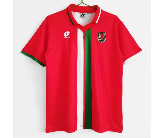 Wales Home Retro Soccer Jersey 1996-1998