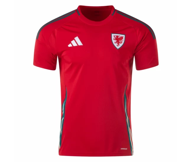 Wales Mens Home Soccer Jersey 2024