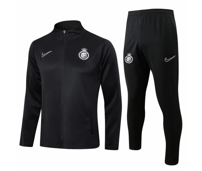 Al Nassr Club Black Training Presentation Soccer Tracksuit 2024-25