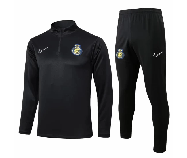 Al Nassr Club Black Training Technical Soccer Tracksuit 2024-25